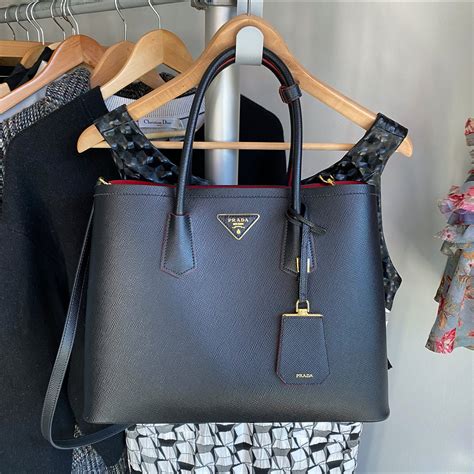 large Prada double tote